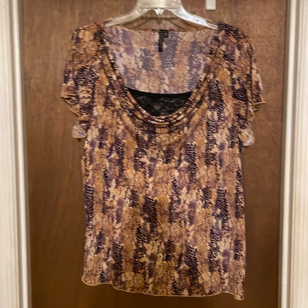 Susan Lawrence animal print blouse​​​